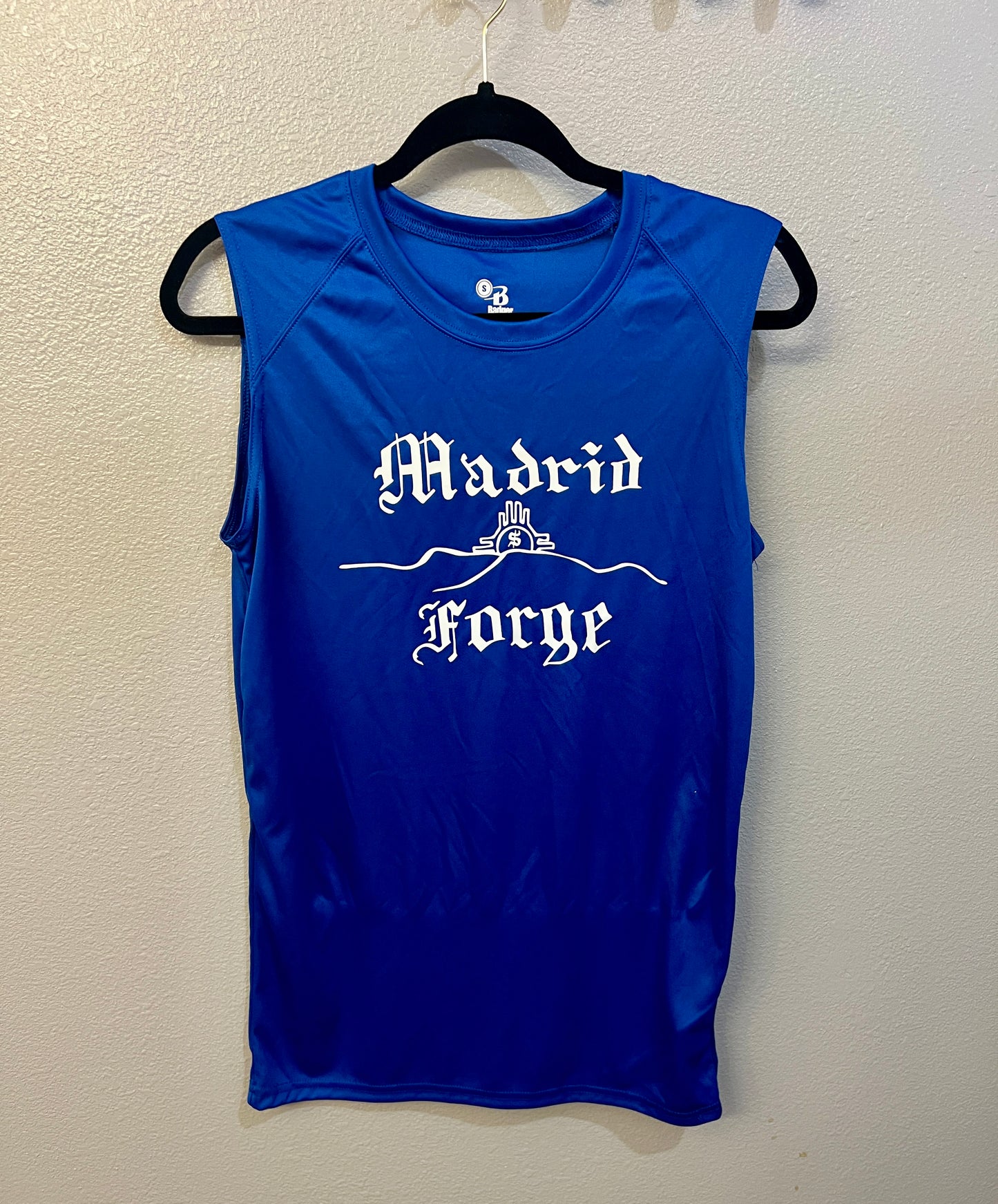 Blue Madrid Forge Athletic Cut Off Sleeve Shirt